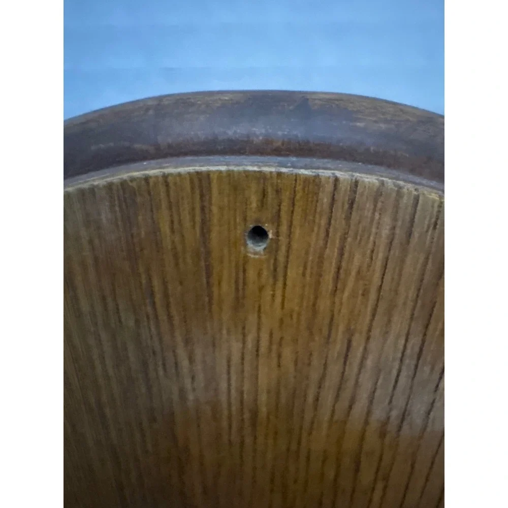 Vintage Arched Oak Wood Wall Mounted Key Rack Holder 8 Metal Hooks 12x9